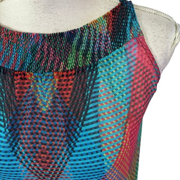 Anthropologie Conditions Apply Size XS Prismatic Geometric Multicolor Blouse - Picture 4 of 7